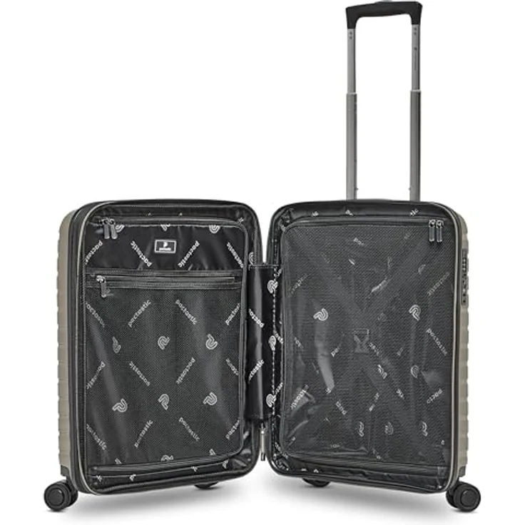 Pactastic Hartschalen Kabinen-Koffer | Kleiner Cabin-Trolley 40 x 20 x 55 cm von 40 auf 48 Liter erweiterbar | aus hochwertigem Polypropylen | 4 Doppelrollen & TSA-Schloss (Collection 04) – Bild 5