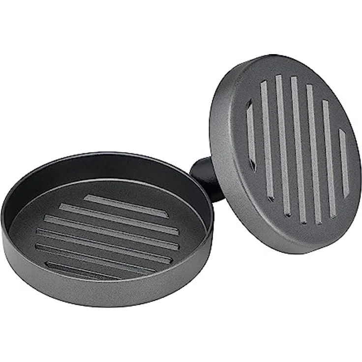 Tefal K18511 Hamburger-Presse, Aluminiumguss, schwarz/grau – Bild 2