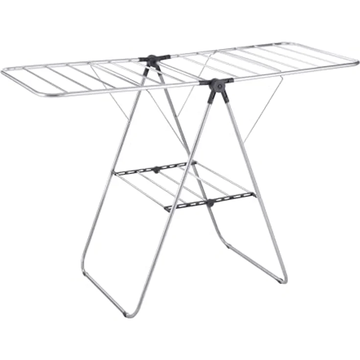 MSV Abnehmbarer Wäschetrockner 13M, klappbar, Aluminium und Stahl, grau, Maße 137x60x – Bild 1