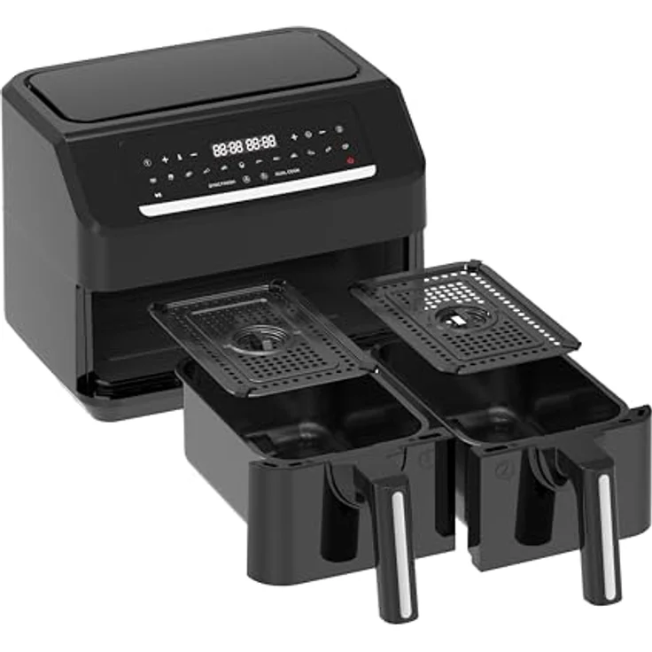 Emerio digitale DOPPEL Heißluftfritteuse AirFryer 2x 3.6L Volumen 12 Programme BPA frei SYNC FINISH Funktion AF-130376.1 – Bild 5