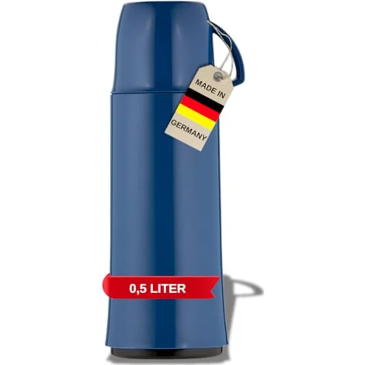 Helios Elegance Isolierflasche, Kunststoff, taubenblau, 0,5 Liter – Bild 2