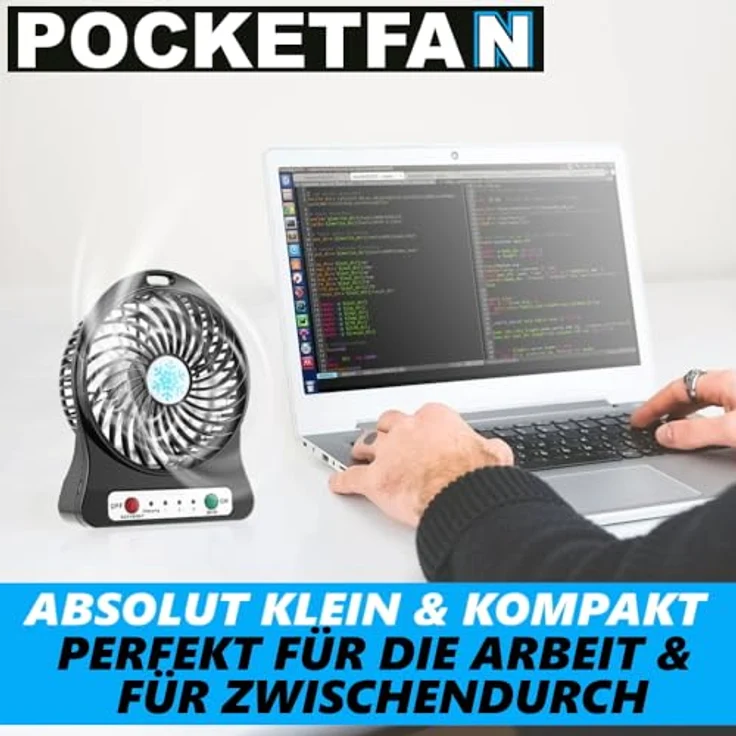 MAVURA USB Ventilator Mini Tischventilator leise Computer Notebook Laptop USB Lüfter DE - Preisvergleich – Bild 4