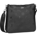 JOOP! Decoro Stampa Jasmina Shoulderbag MVZ, Beuteltasche aus hochwertigem Kunstleder mit Allover Logo-Design und Reißverschlussetui, schwarz