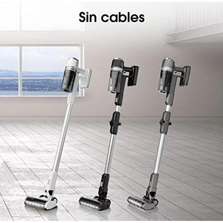 Hisense HVC6464A Kabelloser Besensauger, 25,2 V, Laufzeit bis zu 60 Minuten, LED-Anzeige, Zubehör zum Saugen und Schrubben von Böden mit Mop-Bürste – Bild 3