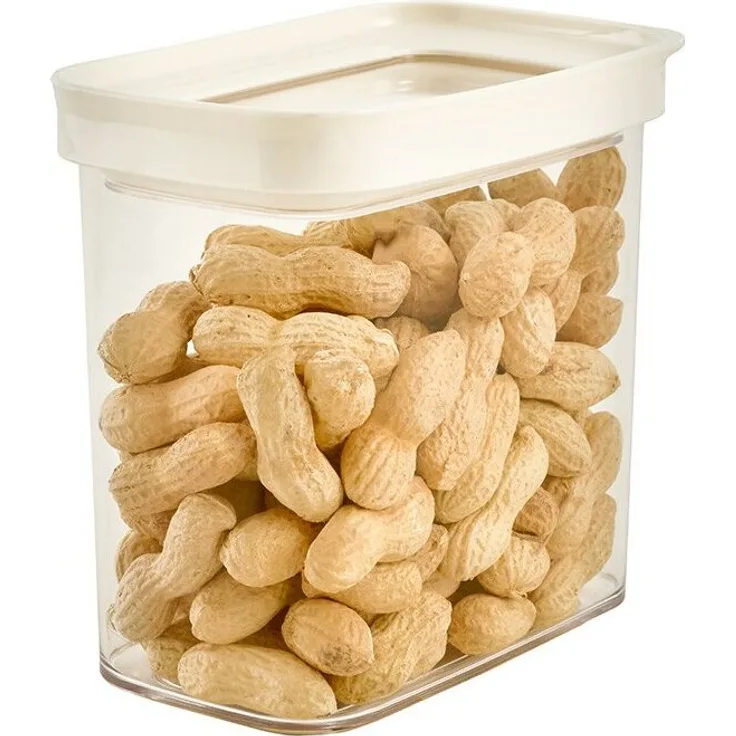 Michelino Vorratsdosen Aufbewahrungsdose Serie Hannah Lebensmittelbehälter 1500ml Weiß mit Sichtfenster und Silikondichtung