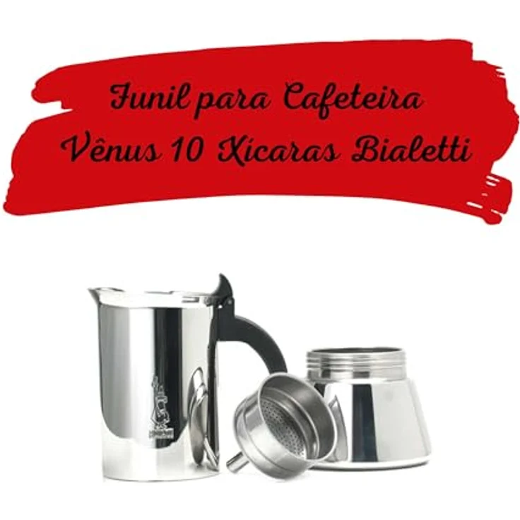 Bialetti Ricambi, Ersatzteile-Set mit 1 Silikondichtung und 1 Edelstahlplatte, kompatibel mit Venus, Kitty, Musa und Class (10 Tassen) – Bild 5