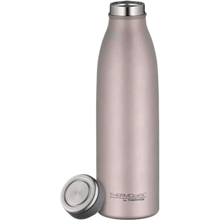 THERMOcafé by THERMOS TC BOTTLE rose mat 0,50l, Edelstahl Isolierflasche kohlensäurefest, 12h heiß 24h kalt, Auslaufsicher, für Schule, Unterwegs & Büro – Bild 2