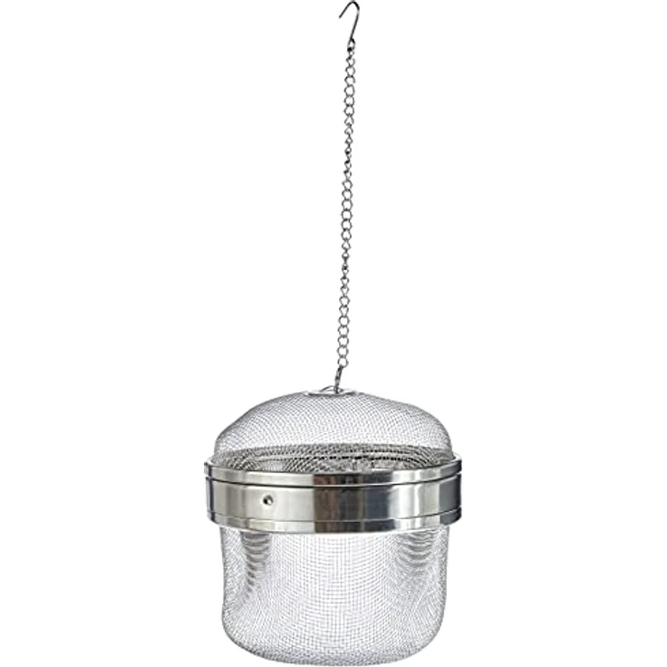 Küchenprofi Gewürzkugel Edelstahl, Teesieb / Gewürzsieb für losen Tee und Gewürze wie Pfeffer, Chili, Zimt und mehr, Gewürzsieb zum Mitkochen, Tee Ei, 10,5 cm