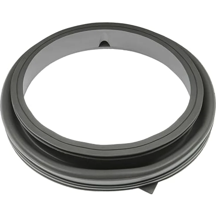 vhbw Türmanschette kompatibel mit Samsung WF0714, WF0704, WF0804, WF0802, WF0814, WCVH4800K2WW, EcoBubble, WF0702, WF0104W8N1XZS Waschmaschine, grau, hitzebeständige Gummi-Dichtung mit 3 Drainagelöchern – Bild 1