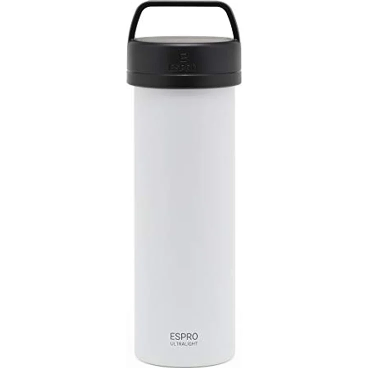 ESPRO Reise French Press Ultralight, Mini Coffee Maker mit Thermo-Funktion, 475ml, weiß – Bild 1