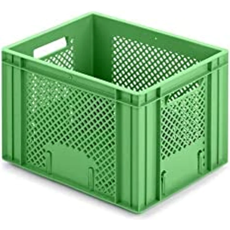 PROREGAL CHEFGASTRO SuperSparSet 5x Eurobehälter Obst- und Gemüsekasten | HxBxT 27,2x30x40cm | 26 Liter | Grün | Stabiler Obst- & Gemüsekasten, ideal für Lebensmittel – Bild 2