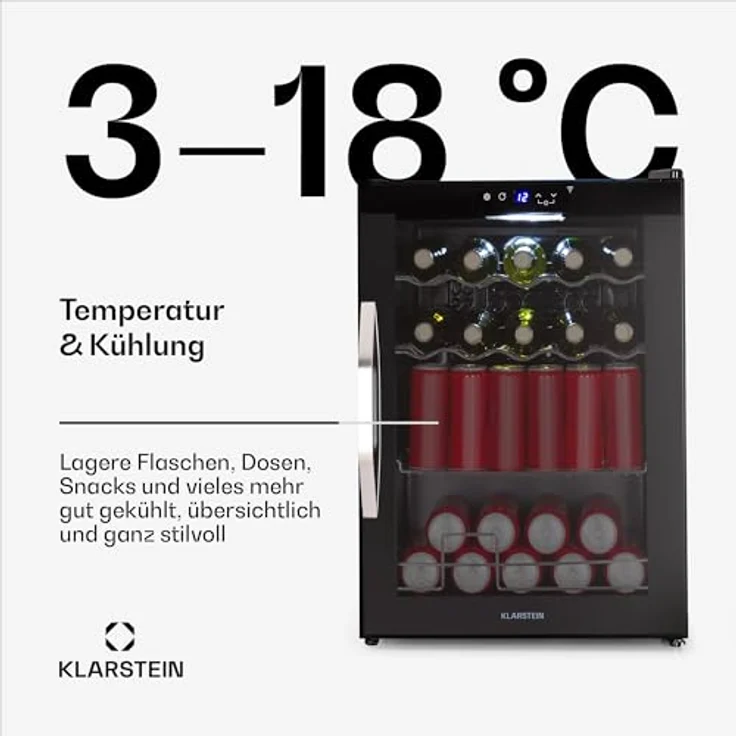 Klarstein Coachella 60, Tischkühlschrank mit 60 Liter Fassungsvermögen, WiFi-Funktion und atmosphärischer LED-Beleuchtung – Bild 4