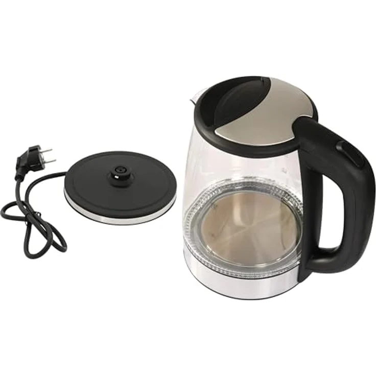 DESKI Wasserkocher Glas Wasserkocher 1,7 L 2000 Watt mit LED Beleuchtung, blau – Bild 5