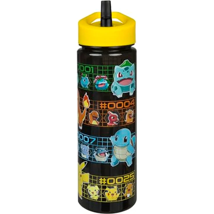 POKEMON JUEGO DE CARTAS Trinkflasche 600 ml, mehrfarbig, praktische Wasserflasche für Schule und Freizeit – Bild 2