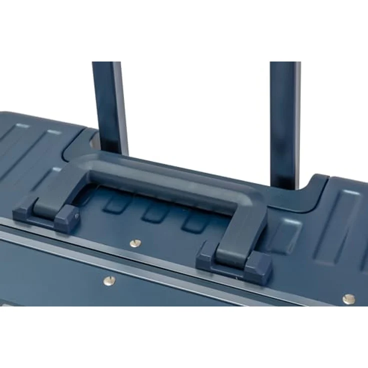 Travelhouse Hartschalen-Trolley Roma, 4 Rollen, mit USB und Getränkehalter, Aluminium-Rahmen & Polycarbonat Hartschale, blau – Bild 6