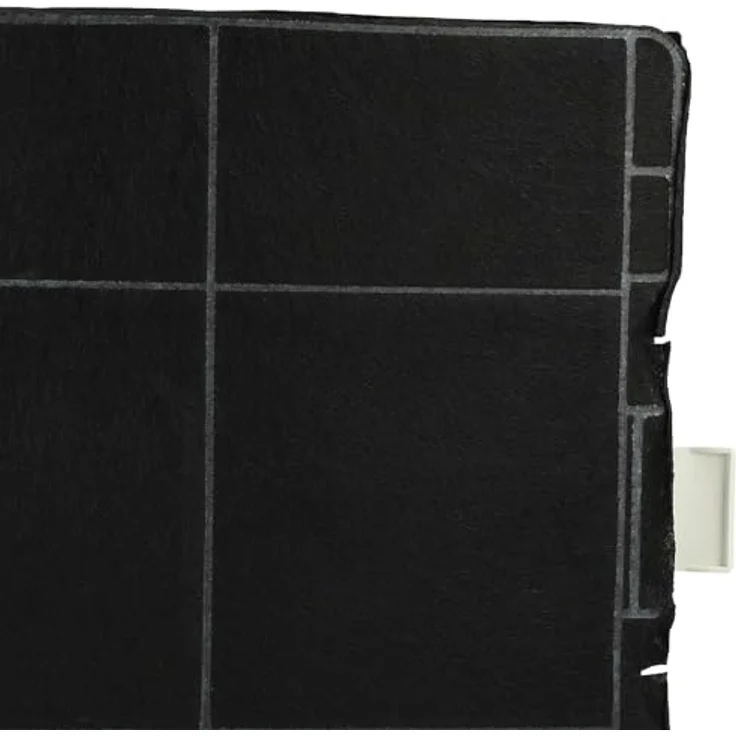 vhbw 2x Aktivkohlefilter für Viva VVA92E452 Dunstabzugshaube, 23,3 x 21,5 x 2,2 cm, schwarz/weiß – Bild 5
