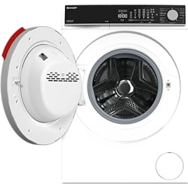 SHARP ES-MNFL814CWA-DE Frontlader Waschmaschine | 8 kg | Energieeffizienzklasse A | 1400 U/min | Inverter Motor | WiFi-Steuerung | Dampf-Funktion | Weiß – Bild 4