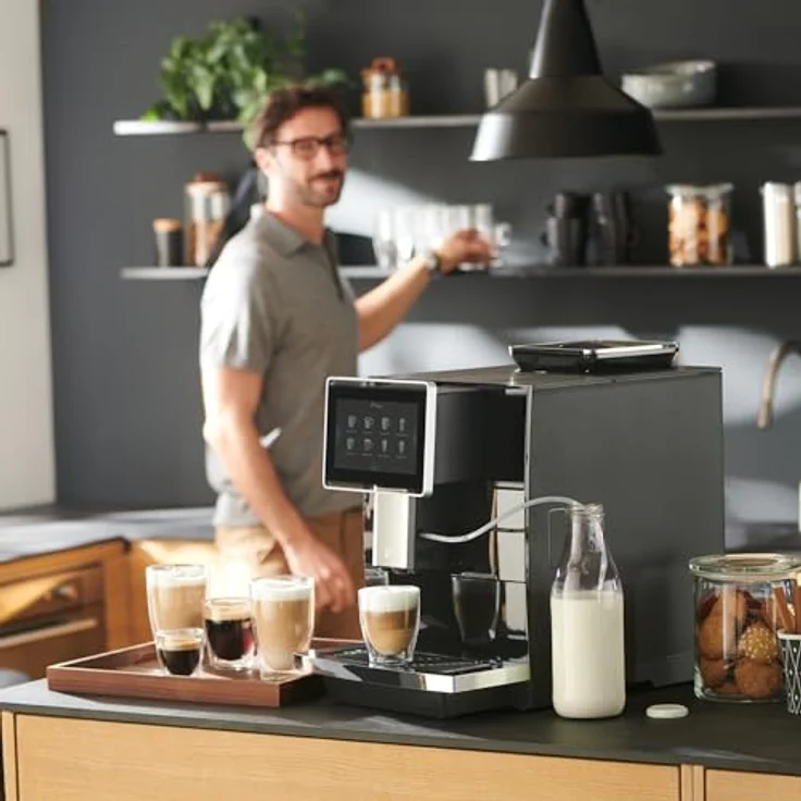 TCHIBO Office Kaffeevollautomat, geeignet für B2B, 30 Tassen/Tag, integriertes Milchsystem, Schwarz – Bild 3