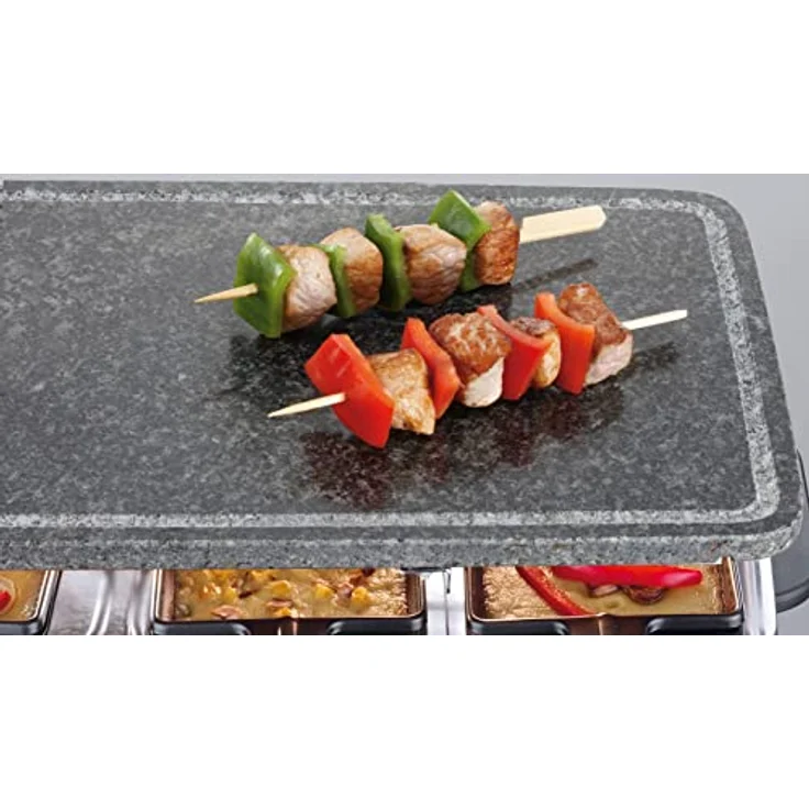 SEVERIN RG 2374 Raclette mit Naturgrillstein, 1500, Kunststoff-Edelstahl, schwarz – Bild 6