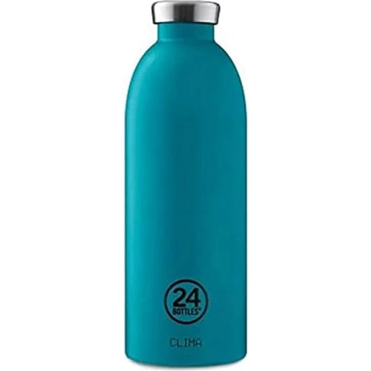 24 Bottles Clima Bottle Isolierflasche aus lebensmittelechtem Edelstahl in der Farbe Stone Atlantic Bay, 850ml – Bild 2