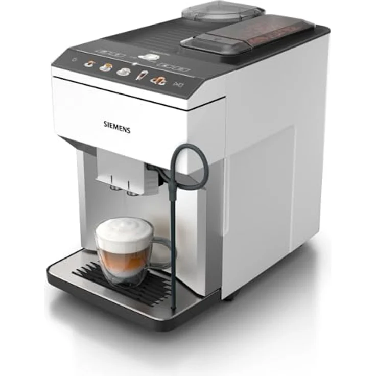 Siemens TP515R02 EQ500, Kaffeevollautomat mit iAroma-Technologie, TFT-Touchscreen und integriertem Milchsystem, weiß – Bild 4