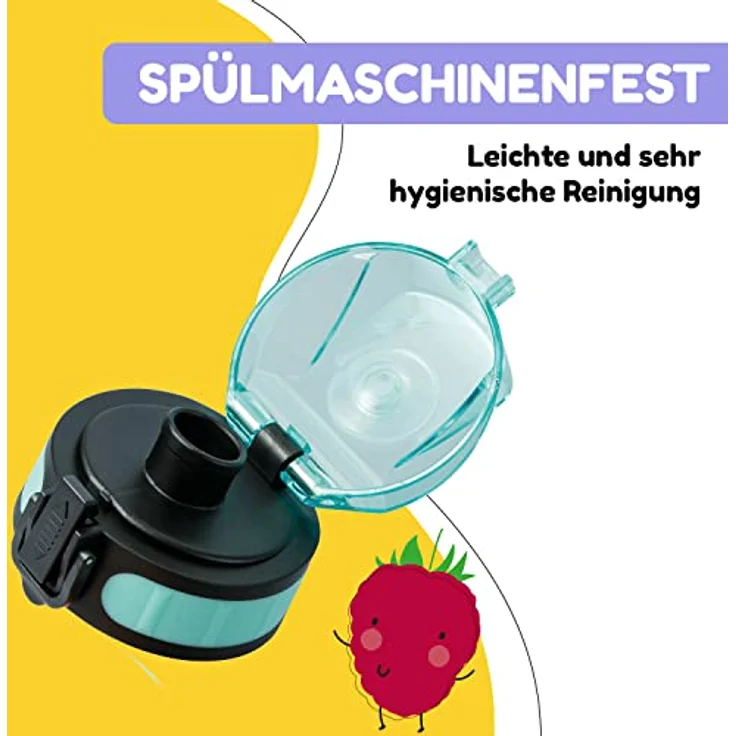 schmatzfatz Ersatzdeckel Höhe: 4,5 cm Durchmesser: 7 cm BPA-frei Türkis – Bild 5