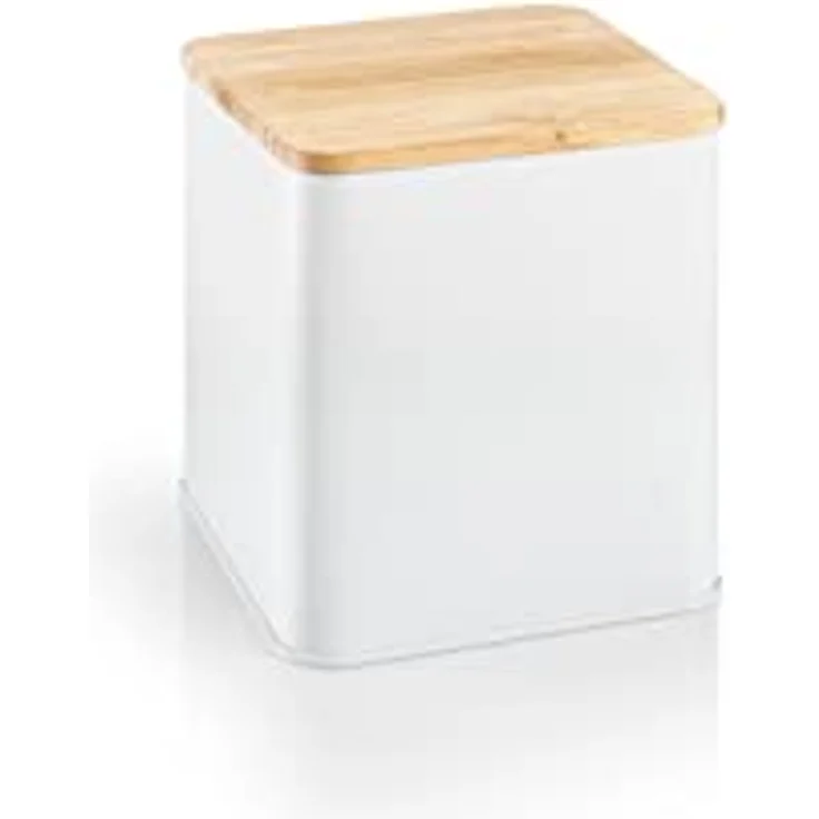 Tescoma Vorratsdosen-Set Online, Metallbehälter mit Bambusdeckel und Silikondichtung, 10 x 10 x 10,5 cm – Bild 1