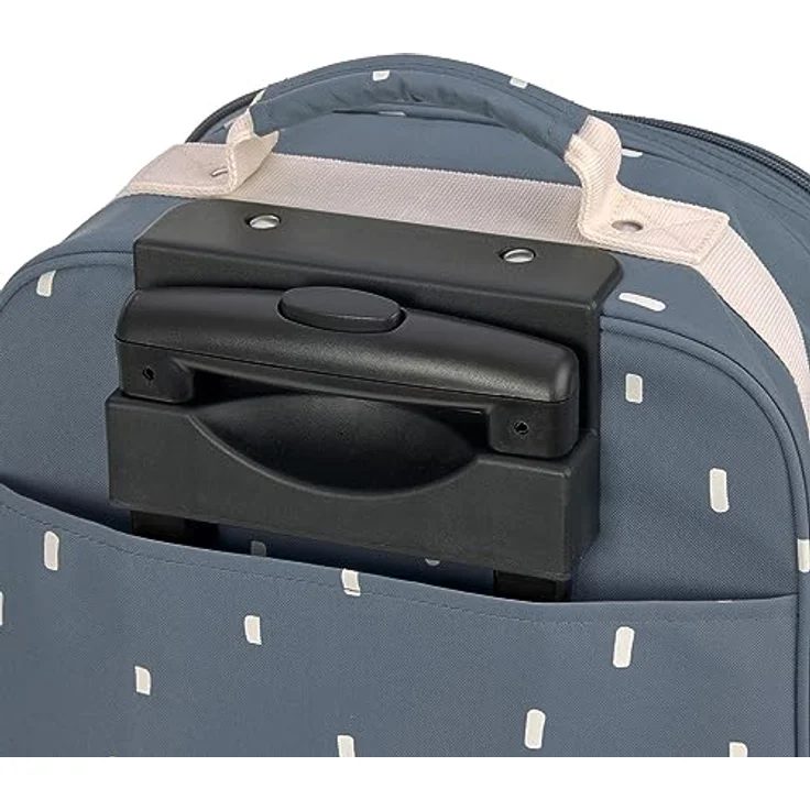 LÄSSIG Kinderkoffer Happy Prints, Trolley, Midnight Blue, 2 Rollen – Bild 6
