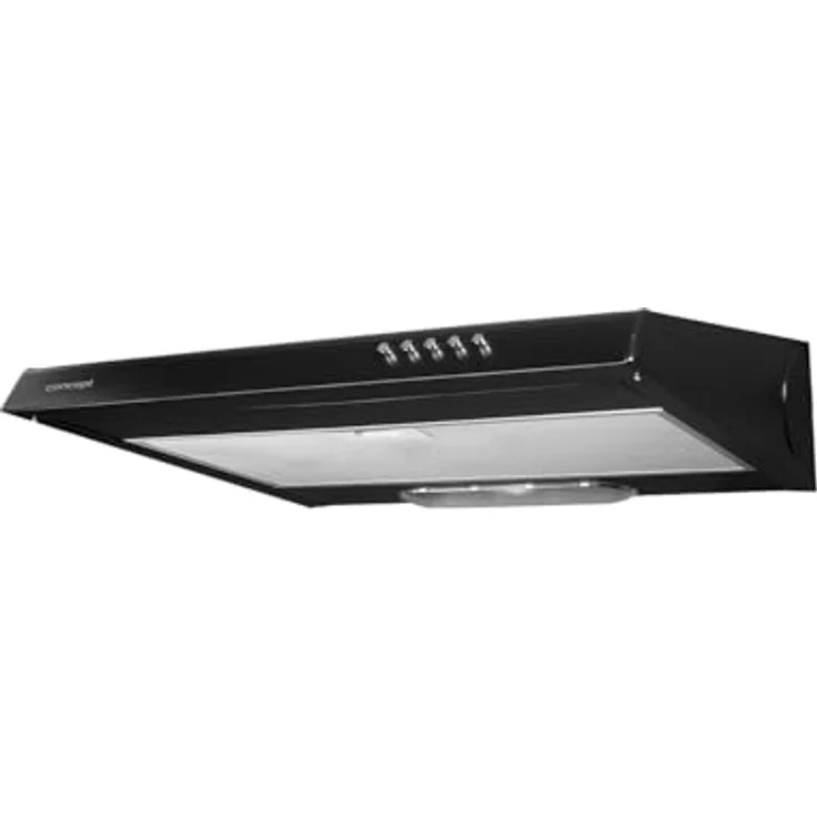 Concept OPP1360 Unterbauhaube 60cm | Energieeffiziente Dunstabzugshaube mit LED-Beleuchtung | 3 Leistungsstufen | Abluft- oder Umluftbetrieb | Leise & Kompakt (Schwarz) – Bild 1