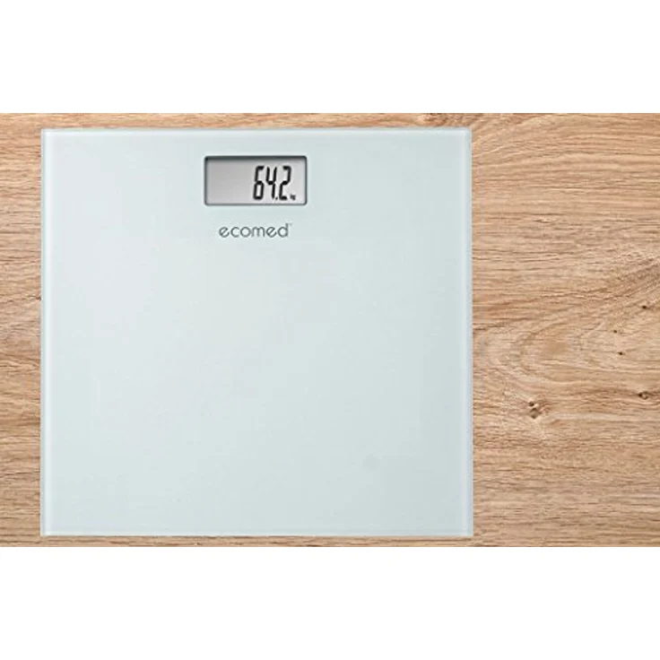 Ecomed PS, 72E digitale Personenwaage bis 150 kg, Badezimmerwaage aus Glas mit automatischer Abschaltung – Bild 4