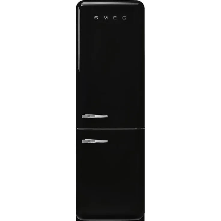 SMEG FAB32RBL6 Kühl-/Gefrierkombination, 331 l Gesamtvolumen, No Frost, Schwarz 50s Style