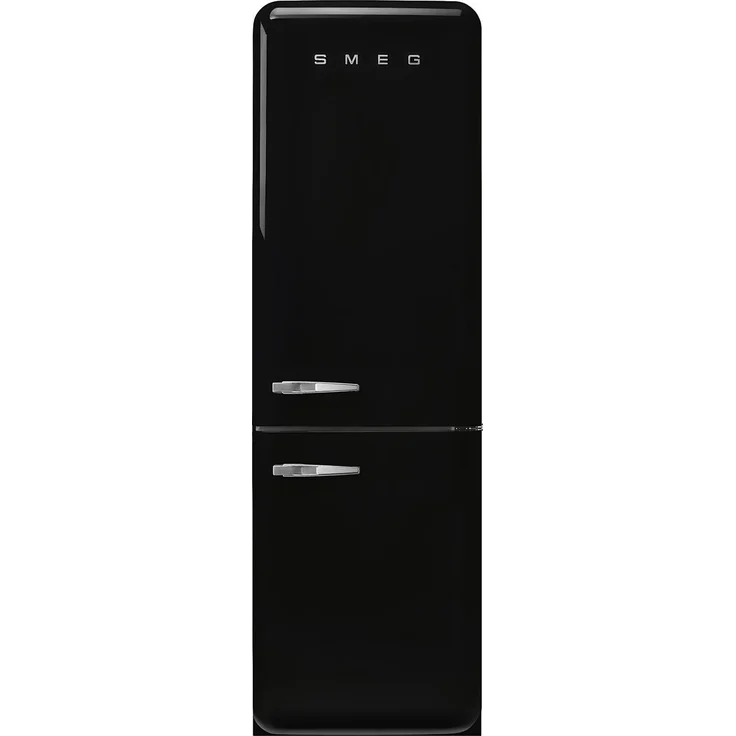 SMEG FAB32RBL6 Kühl-/Gefrierkombination, 331 l Gesamtvolumen, No Frost, Schwarz 50s Style