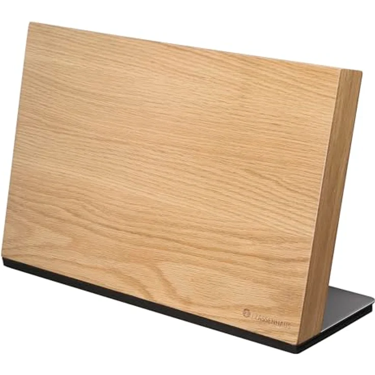 Zassenhaus Magnet-Messerblock STUDIO | Für 8 Messer | Eichenholz/Edelstahl, magnetisch, platzsparend | 36 × 12,5 × 23 cm – Bild 1