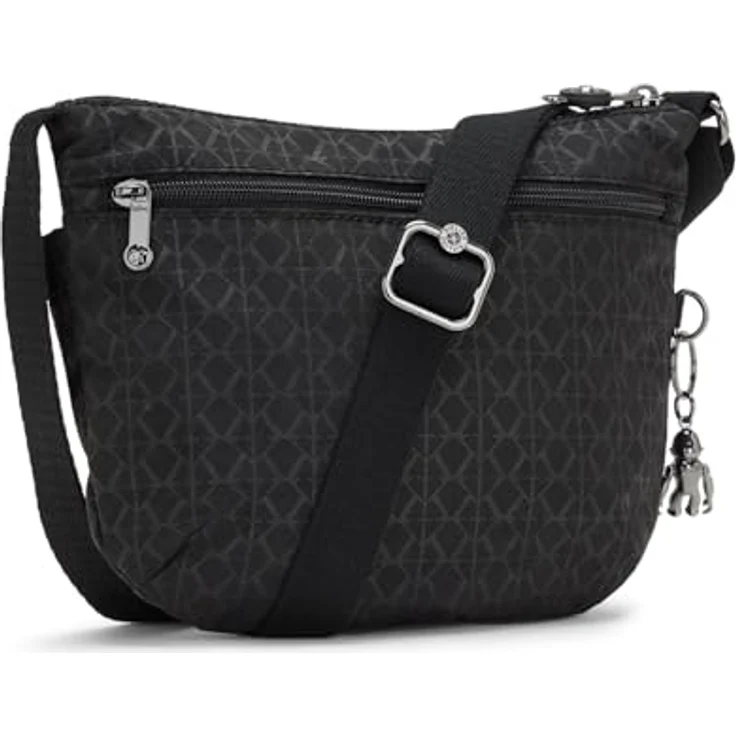 Kipling Arto Umhängetasche, 25 cm, Schwarz, aus leichtem Polyester mit Reißverschlussfach und abnehmbarem Umhängeriemen – Bild 3