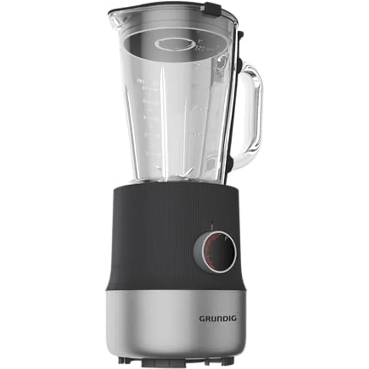 GRUNDIG SM 6430 Standmixer, 800 Watt mit 1,5 Liter Glasbehälter, Anthrazit/Edelstahl, 5-stufige Geschwindigkeitsregulierung und Pulsfunktion – Bild 3