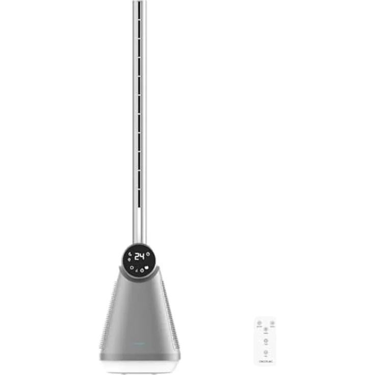 Cecotec EnergySilence 9890 Skyline, Bladeless Turmventilator mit 50W, 3 Geschwindigkeiten, 3 Modi, Touch-LED-Bildschirm, Fernbedienung und 15-Stunden-Timer, 40° Oszillation – Bild 1