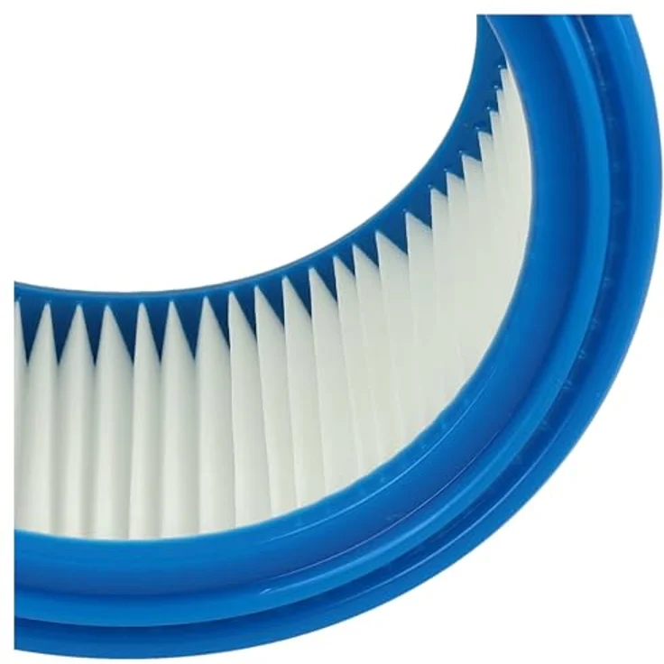 VHBW 4x Faltenfilter Ersatz für Bosch 2607432024, Patronenfilter für Staubsauger, Blau Weiß, 18,6 cm Durchmesser – Bild 7