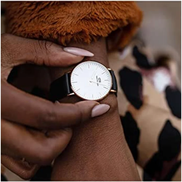 Daniel Wellington Classic Uhr 36mm Double Plated Stainless Steel (316L) Rose Gold, elegant und edel aus veredeltem Edelstahl, 36mm Durchmesser – Bild 2