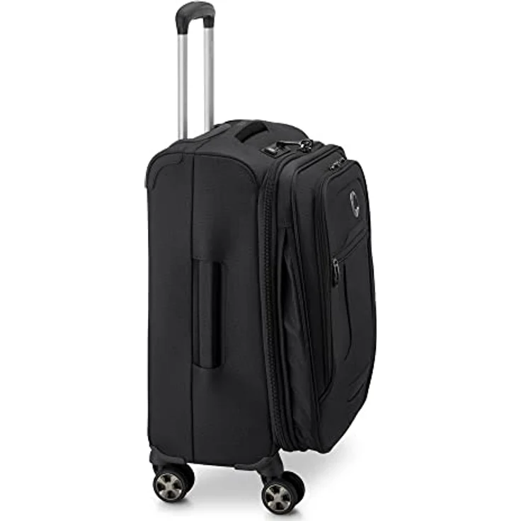 Delsey Koffer Helium DLX Expandable, Schwarz, mit 43 l Volumen und TSA-Schloss – Bild 6