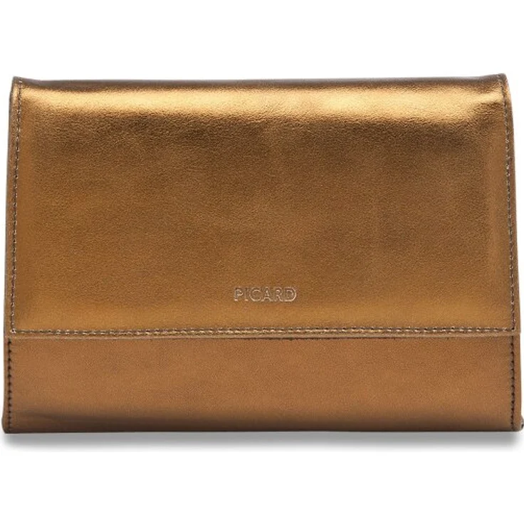 Picard Auguri Clutch Tasche, 100% Leder, bronzefarben, 19 cm x 3 cm x 13 cm