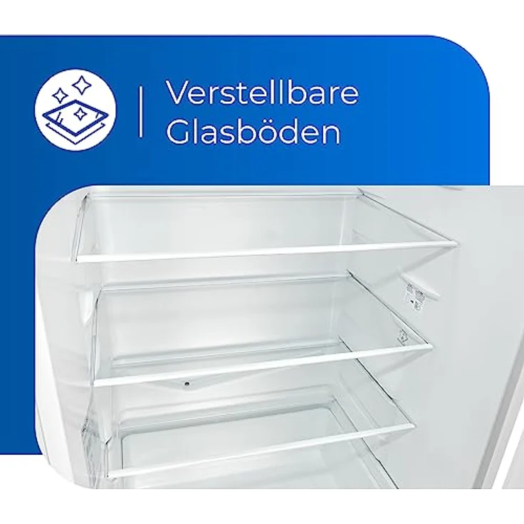 Exquisit Kühl-Gefrierkombination KGC320-95-E-WS-040C weiss | 313 l Nutzinhalt | Kühlgefrierkombination freistehend mit Wasserspender | Alarm | 4 Sterne gefrieren – Bild 5