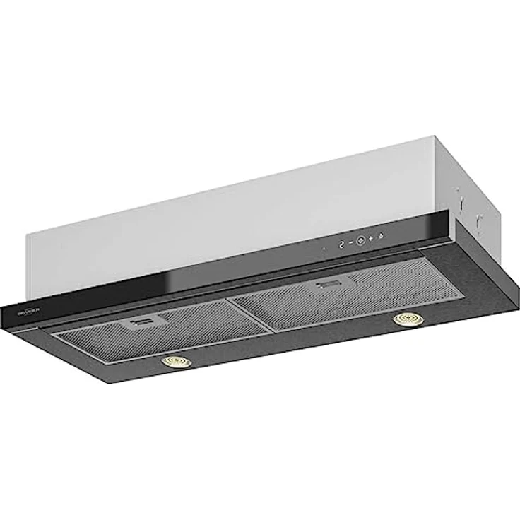 Oranier Schublüfter 5 TC-90, Dunstabzugshaube mit Touch-Control, max. 334 m³/h, Schwarzglas – Bild 1
