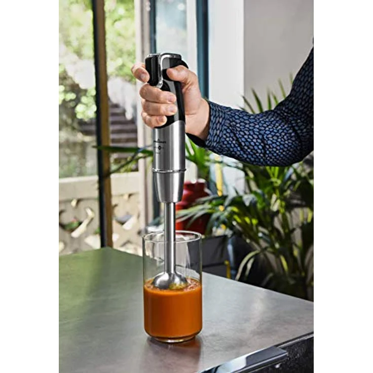 Moulinex Powelix Life DD95HD Stabmixer, 1200 W, robuste Klingen, Pürieraufsatz mit 2 Texturen, ergonomischer Geschwindigkeitsregler, spülmaschinenfeste Teile, Püree-Zubehör – Bild 10