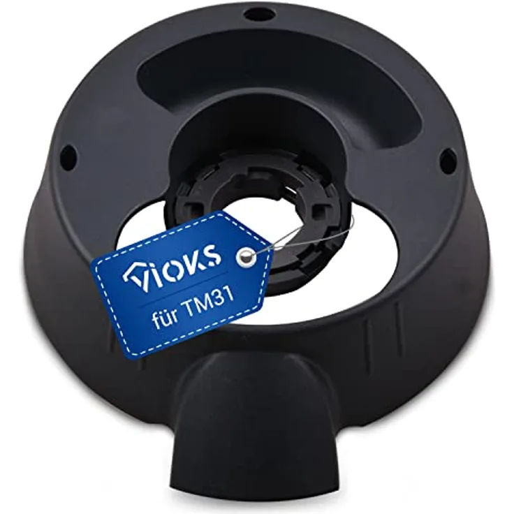 VIOKS Mixtopffuß Unterteil für Thermomix TM31, hitzebeständig, spülmaschinenfest, 163 mm x 135 mm x 43 mm