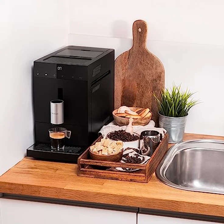 Cecotec Superautomatische Kompaktkaffeemaschine Cumbia Cremmaet Compact. 1350 W, 19 Balken und Thermoblock-System, 1,1 l Wassertank und 150 g Kaffee, Plug&Play, automatische Reinigung – Bild 2