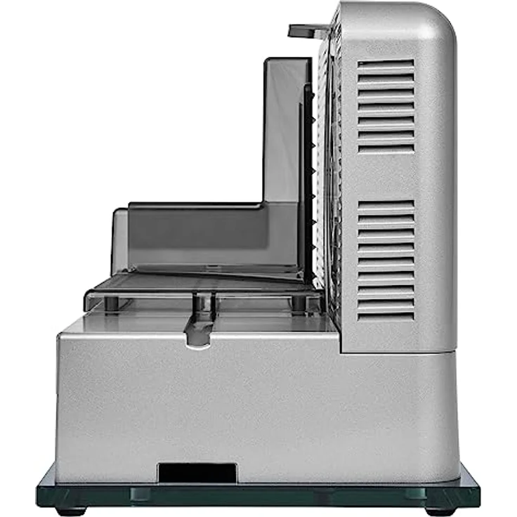 ritter sono 2 Elektrischer Allesschneider & Brotschneidemaschine aus Metall mit ECO-Motor, Made in Germany, Silbermetallic – Bild 4