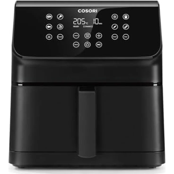 Cosori Heißluftfritteuse Premium II Chef Edition, 6.2 Liter, 1700,00 W, 360° Luftzirkulation, 12-in-1-Kochfunktionen, spülmaschinengeeignet in Schwarz – Bild 4