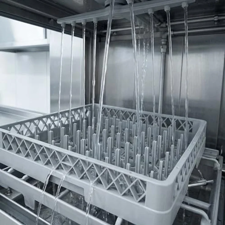 Morleos Spülkorb 50x50 für Gastro Spülmaschine, Tellerspülkorb 49x49x10 cm mit 64 Fingern, robust und hygienisch für Restaurant, Hotel und Catering – Bild 5