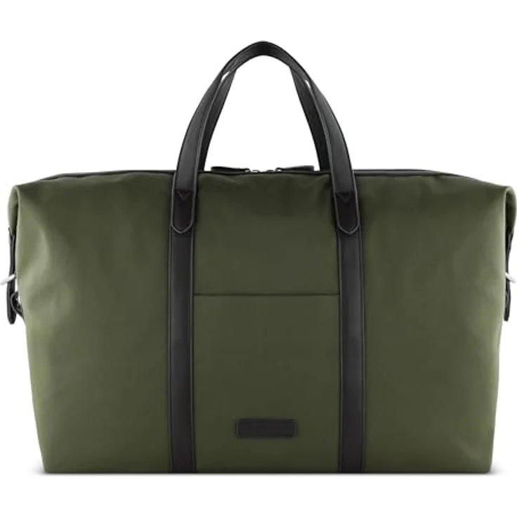 Bugatti Maro Weekender Reisetasche, 48 cm, Grün, 36 l Volumen, vielseitige Trageoptionen, handgefertigt aus strapazierfähigem Polyester – Bild 1