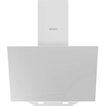 Wiggo Dunstabzugshaube 50cm kopffrei I Abluft Umluft Dunstabzug 300m³/h - LED Touch-Display 3 Stufen I Schräghaube inkl. Fettfilter & 2x Kohlefilter I Abzugshaube mit Glasfront weiß - Preisvergleich